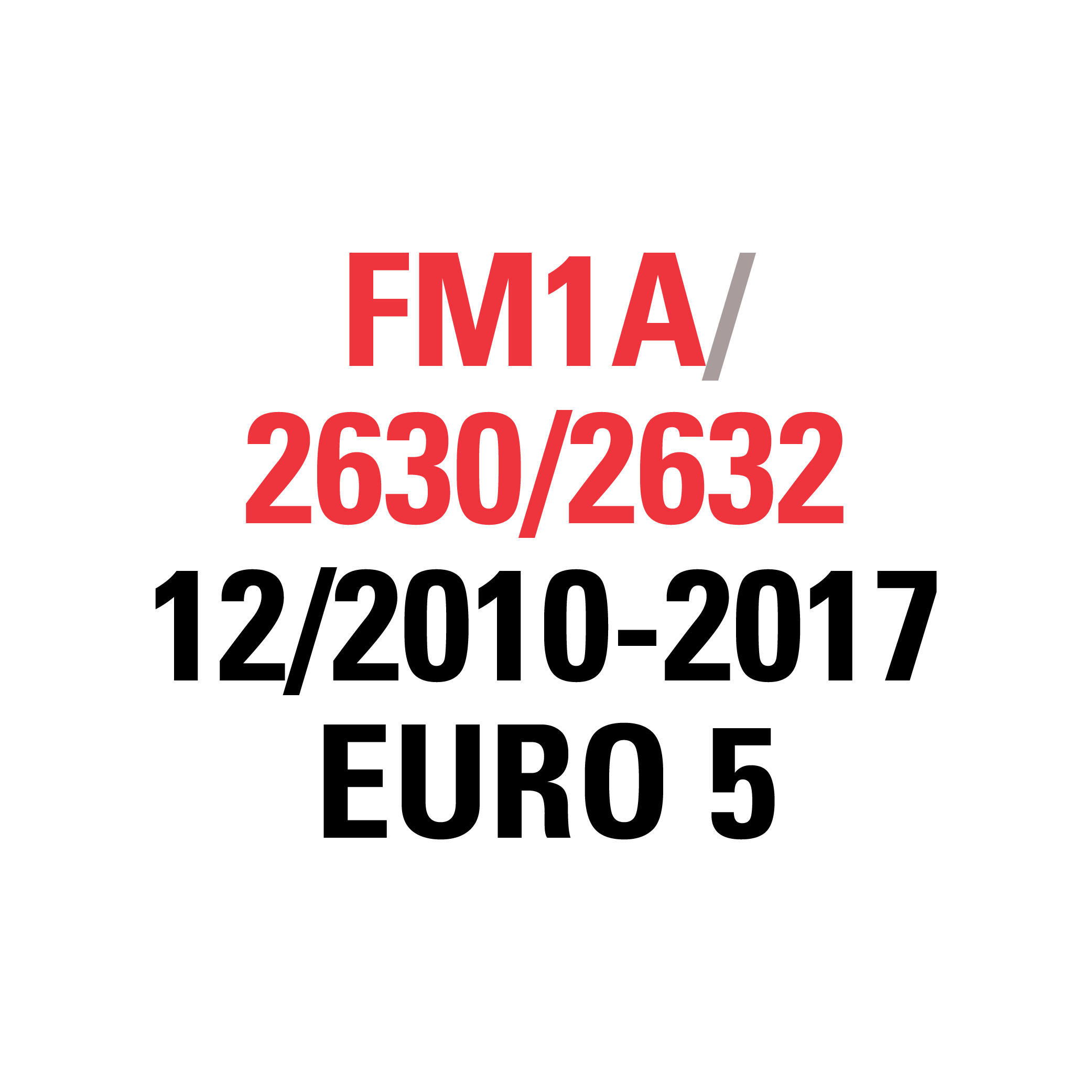 FM1A 2630/2632 12/2010-2016 EURO 5